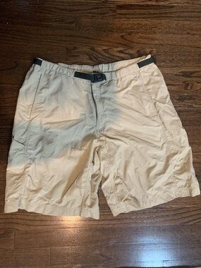 Patagonia Men's Khaki Hybrid Shorts with Built-In Belt